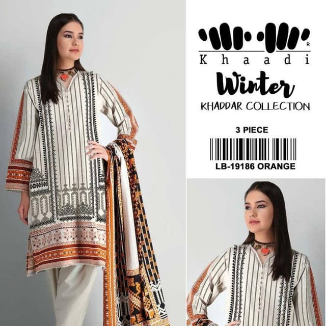 3pcd Digital Khaddar winter collection