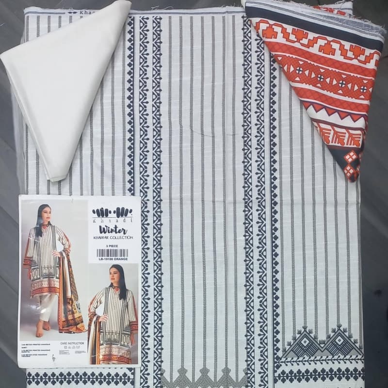 3pcd Digital Khaddar winter collection
