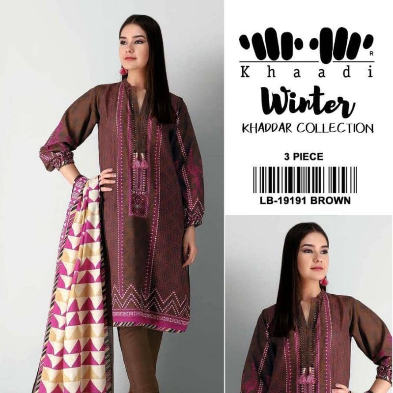 3pcs Digital Khaddar winter y