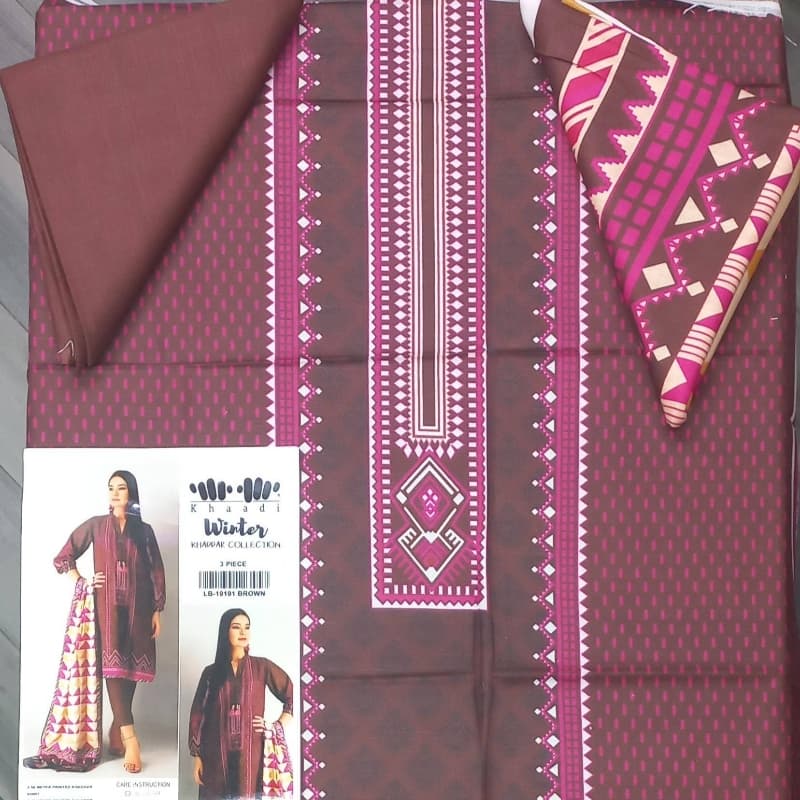 3pcs Digital Khaddar winter y