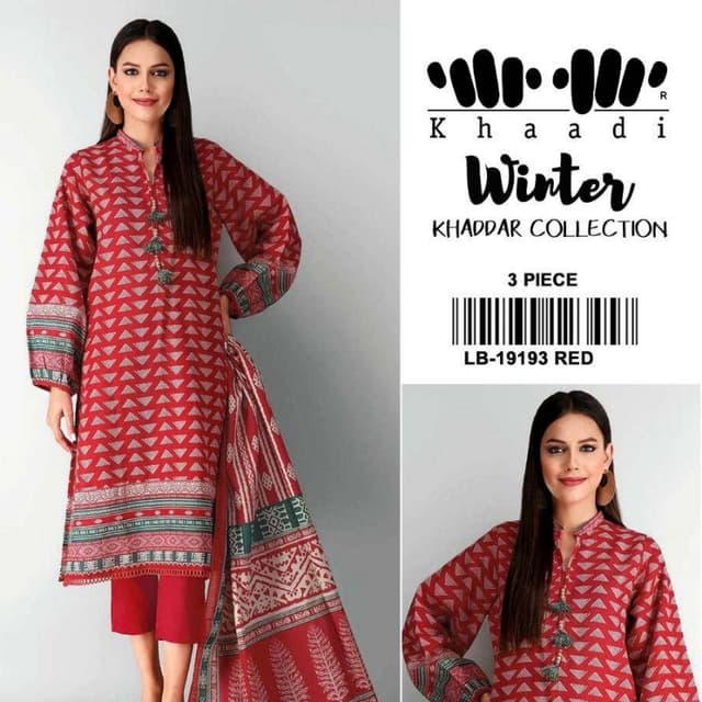 3pcs Digital Khaddar winter collection