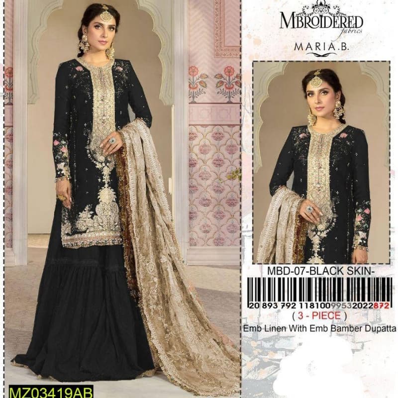 3pcs Winter Unstitched women's Suits