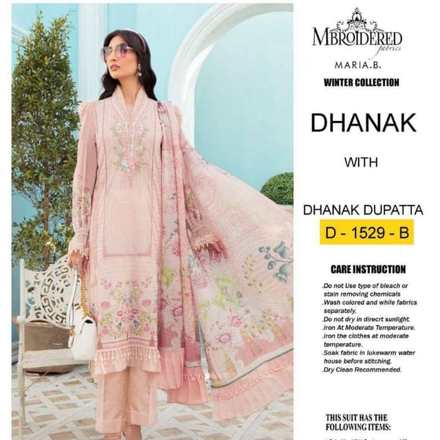 3pcs women's Dhanak Suits collection