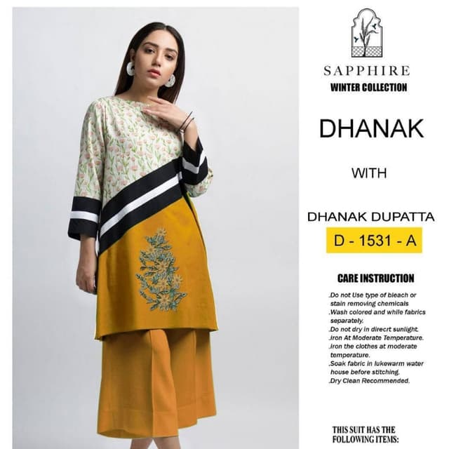 3pcs Dhanak Suits collection