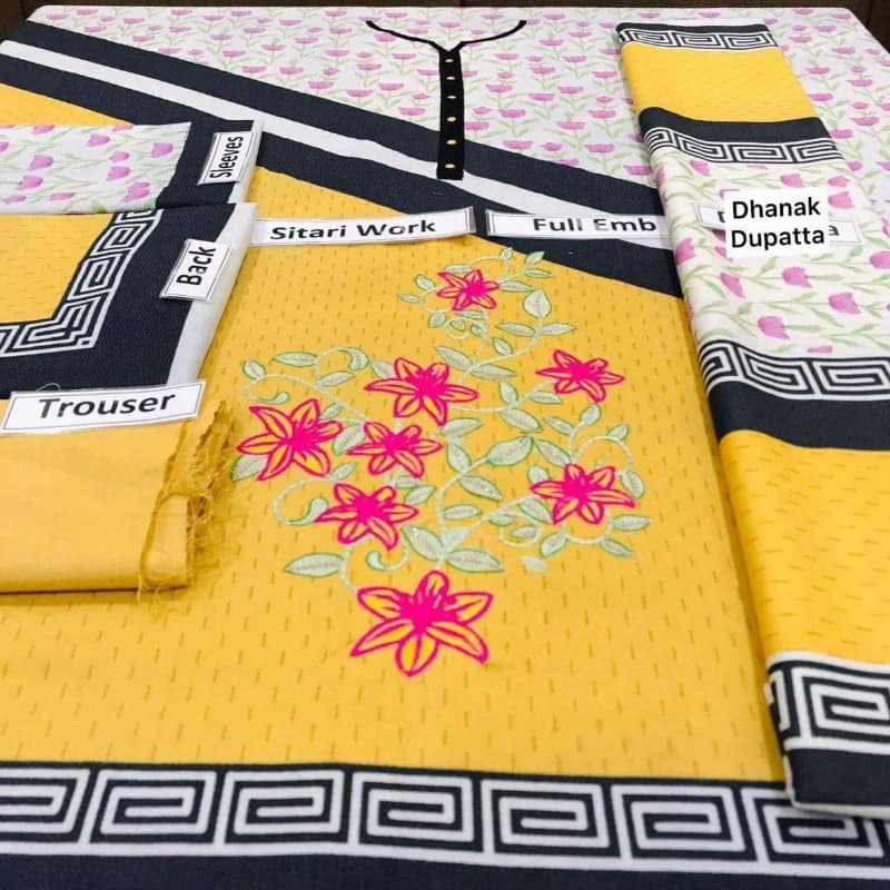 3pcs Dhanak Suits collection