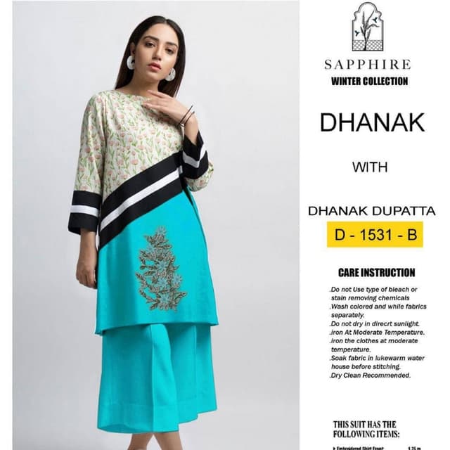 3pcs Dhanak Suits collection
