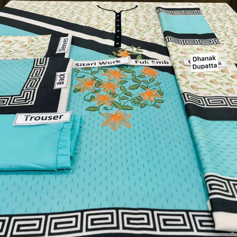 3pcs Dhanak Suits collection