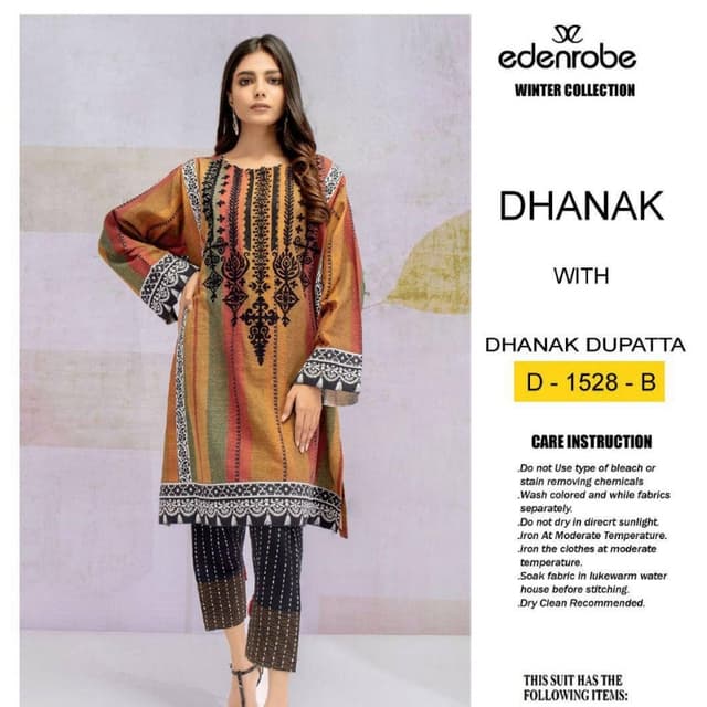 3pcs Dhanak Suits collection