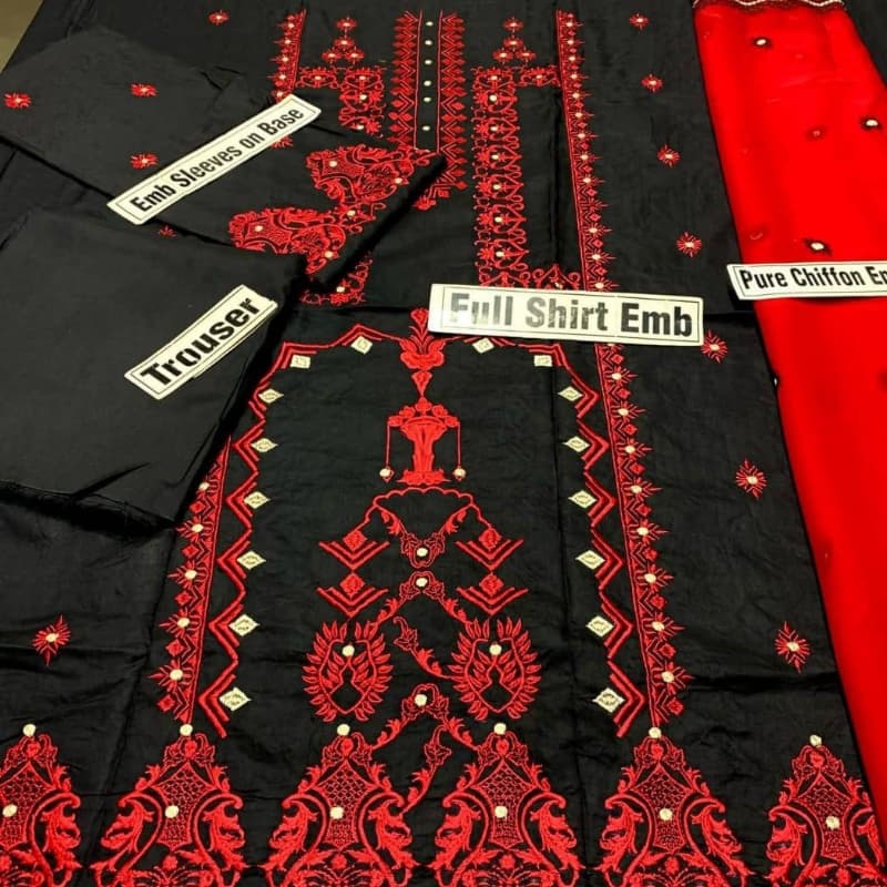 3pcs Embroidered Suits collection