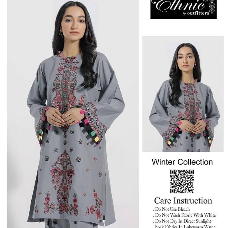 2pcs Linen Winter Collection Suits