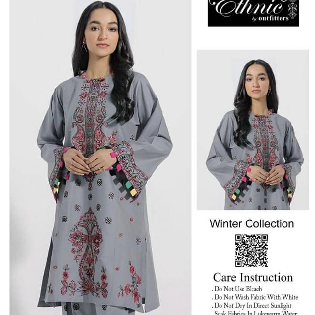 2pcs Linen Winter Collection Suits