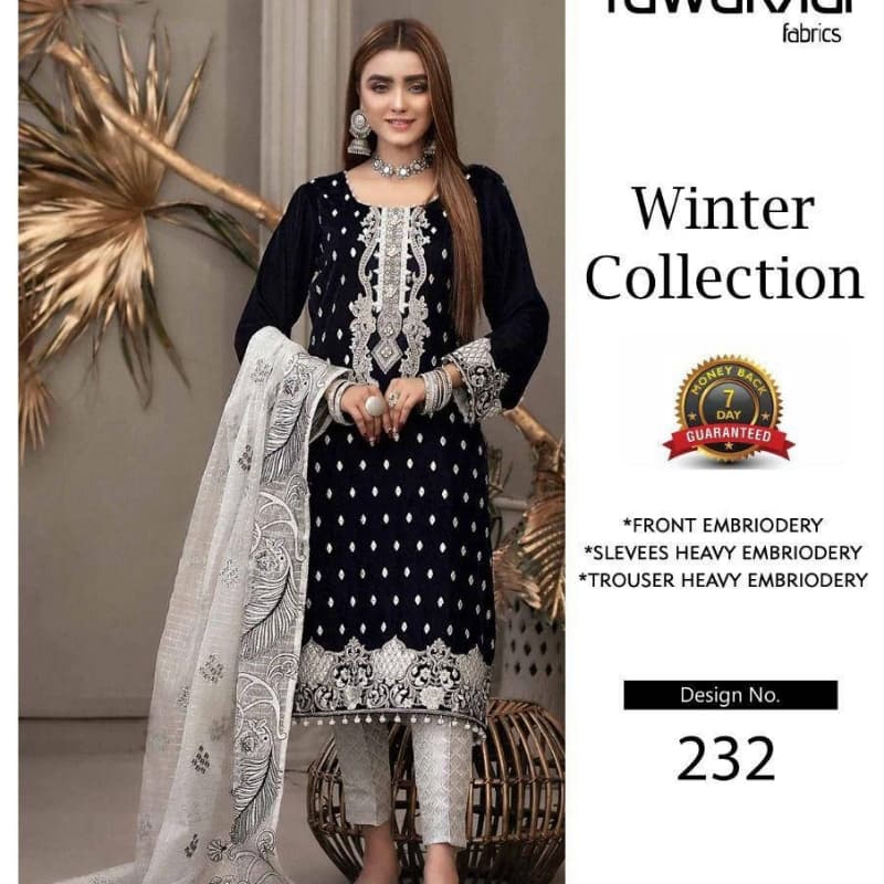 3pcs Linen Winter Collection Suits