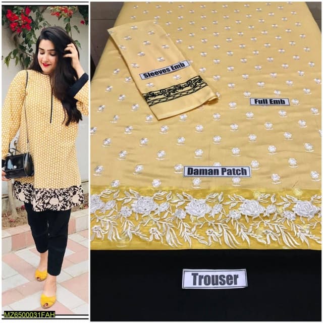 2pcs Linen Winter Collection Suits