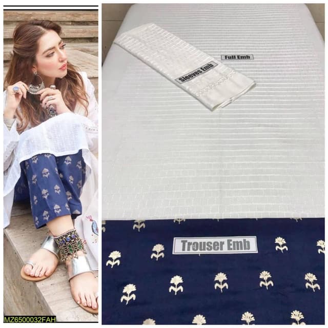 2pcs Linen Winter Collection Suits