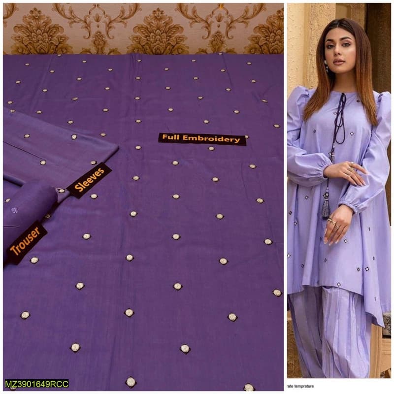 2pcs Linen Embroidered Suits collection