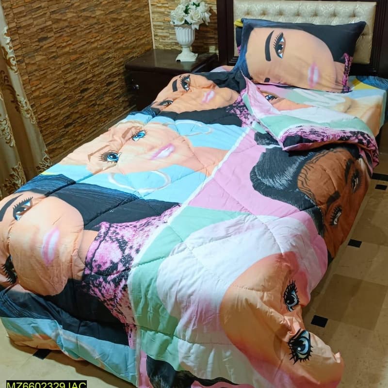 3pcs Single Comforter Set