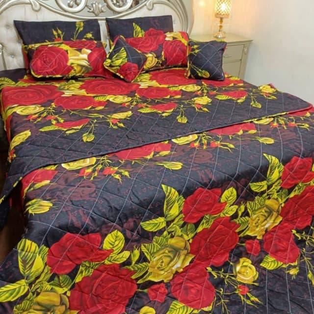 8pcs Leather Cotton Comforter Set