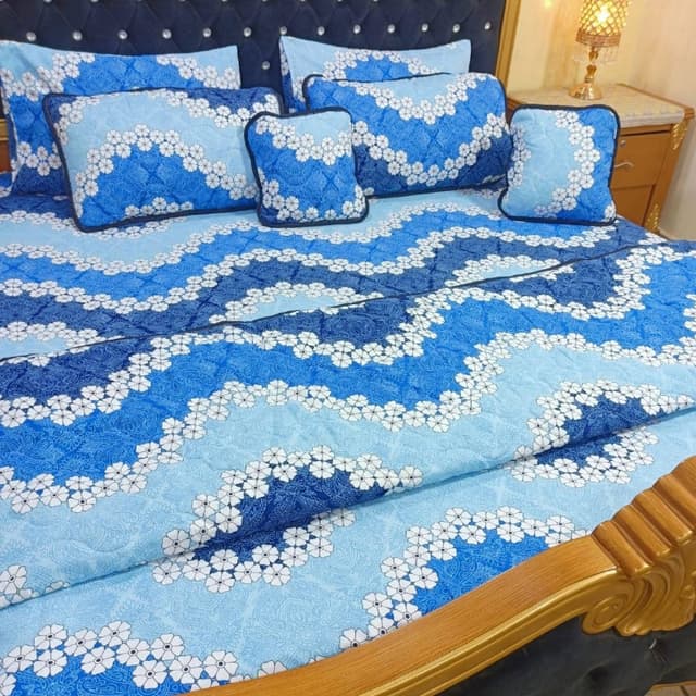 8pcs Leather Cotton Comforter Set