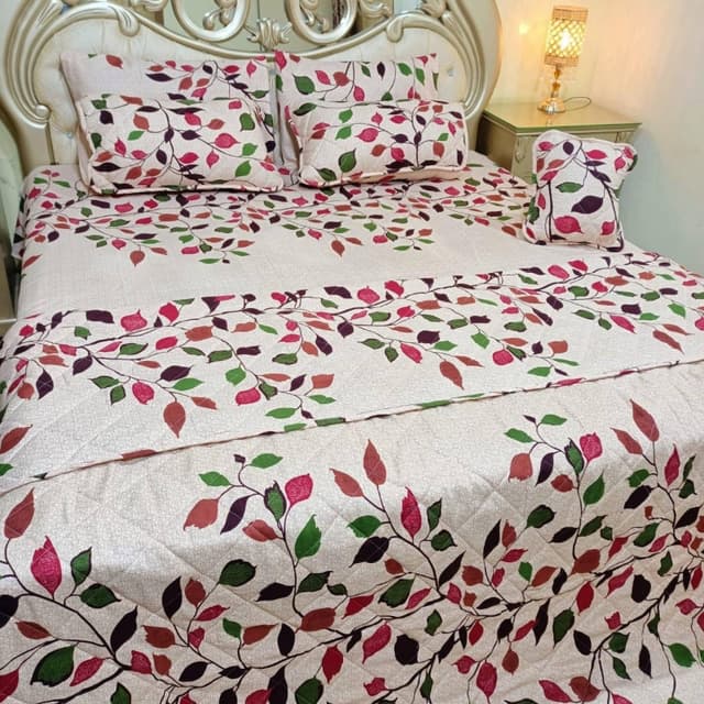 8pcs Leather Cotton Comforter Set