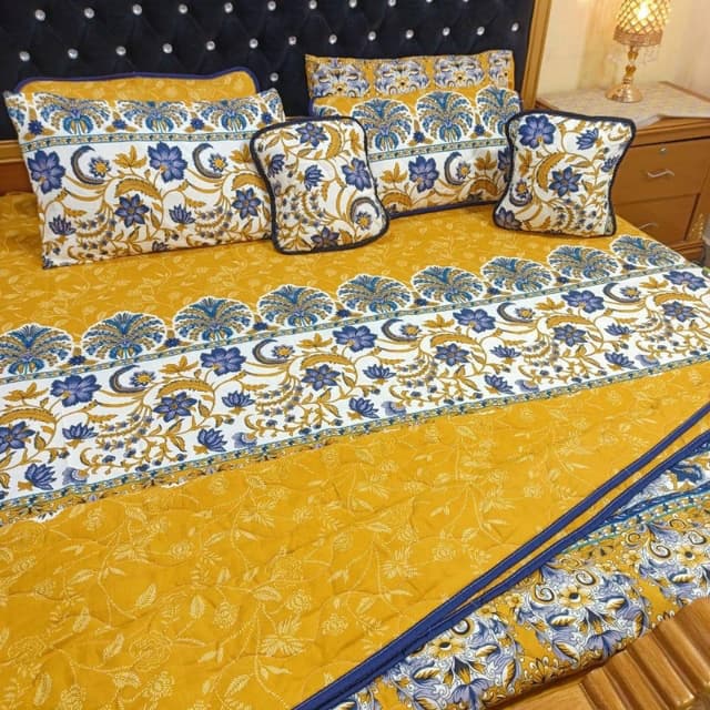 8pcs Leather Cotton Comforter Set