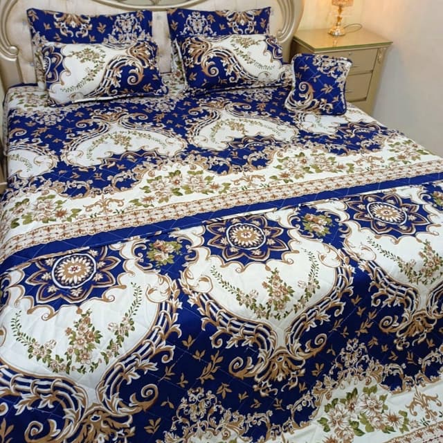 8pcs Leather Cotton Comforter Set