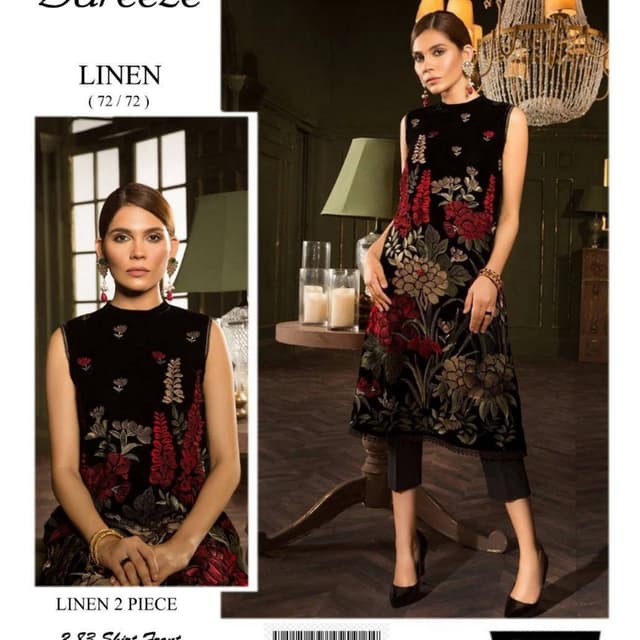 2pcs Linen Winter Collection Suits