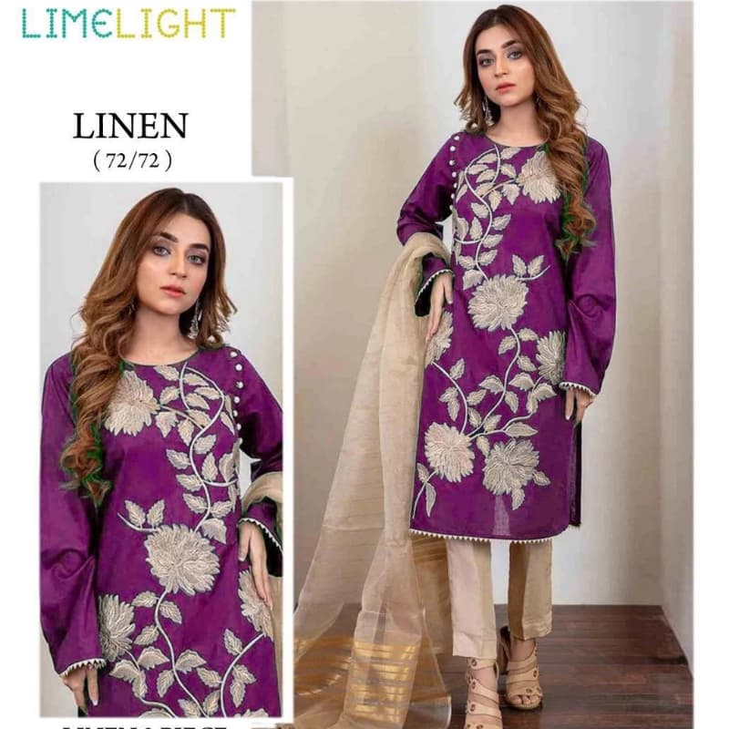 2pcs Linen Winter Collection Suits