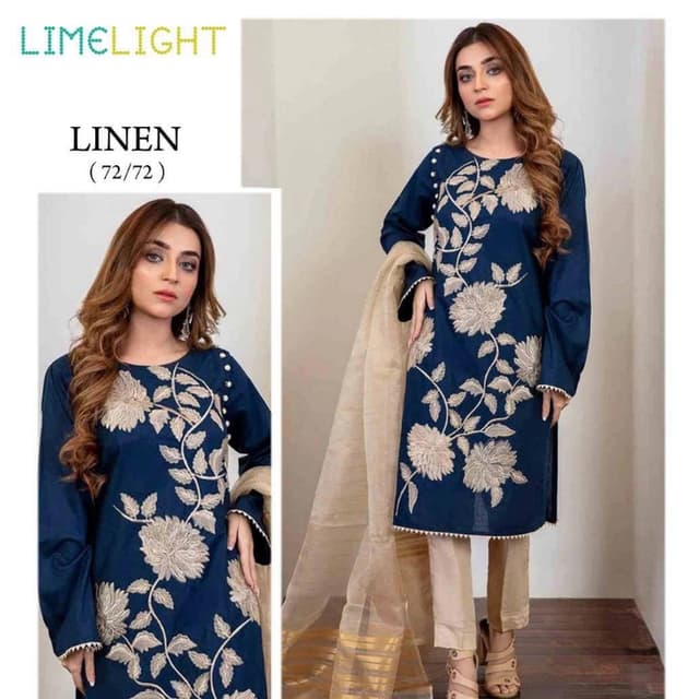 2pcs Linen Winter Collection Suits