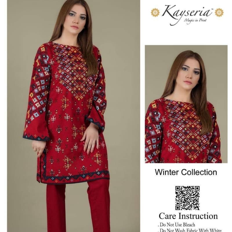2pcs Linen Winter Collection Suits