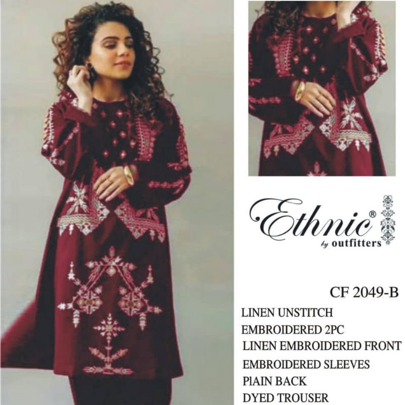 3pcs Printed embroidered Suits
