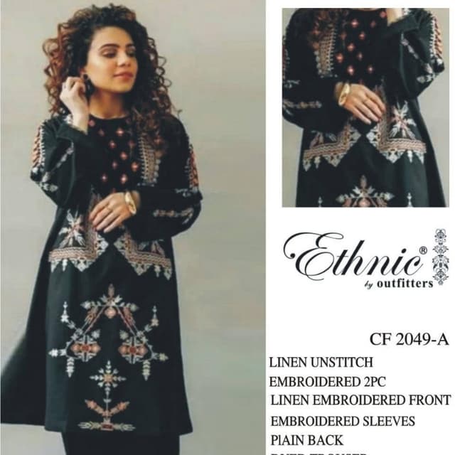 3pcs Printed embroidered Suits