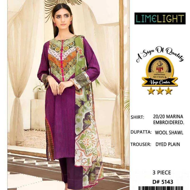 3pcs Printed embroidered Suits