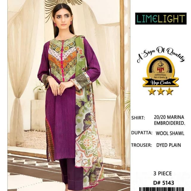 3pcs Printed embroidered Suits