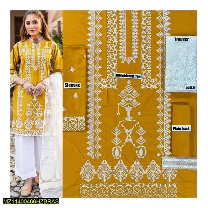 2pcs Embroidered Linen Suits collection