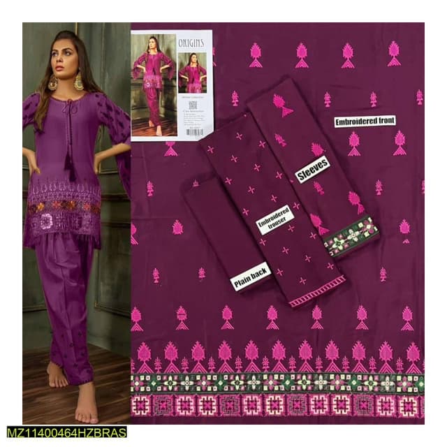 2pcs Linen Embroidered Suits collection