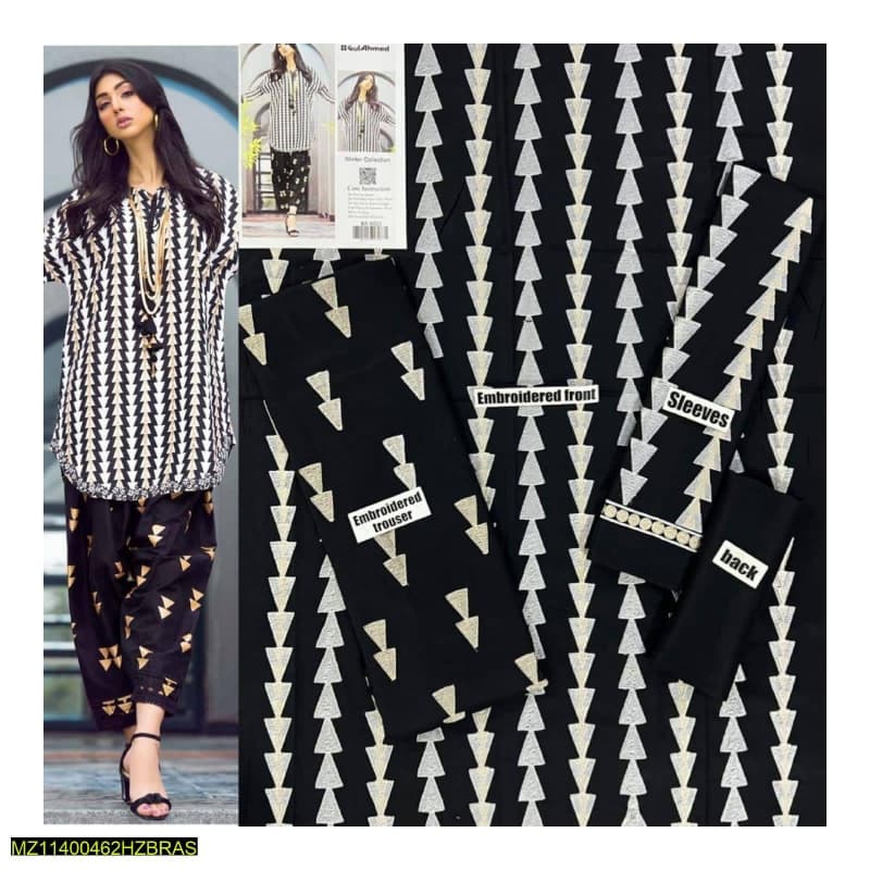 2pcs Linen Embroidered Suits collection