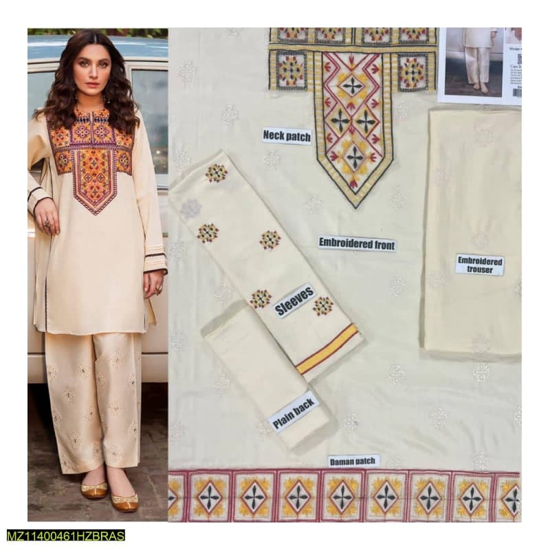 2pcs Linen Embroidered Suits collection