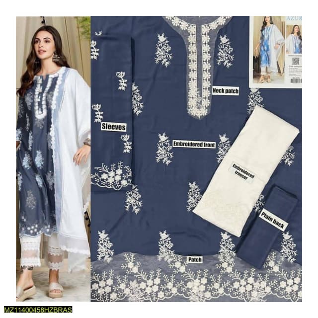 2pcs Linen Embroidered Suits collection