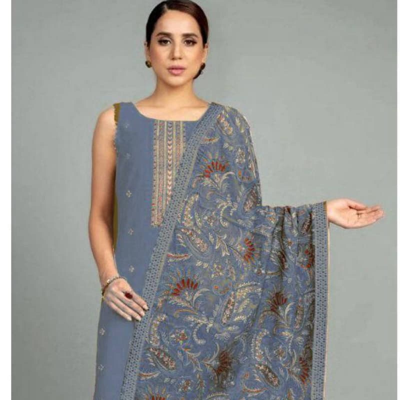 3pcs Unstitched women's Suits