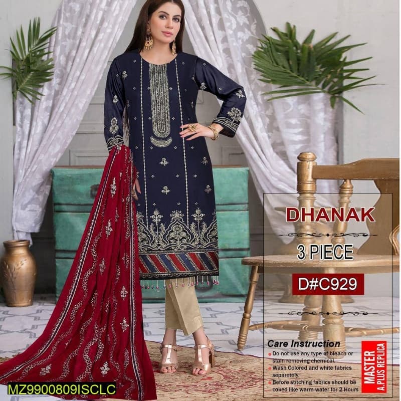 3pcs Unstitched women's Suits collection