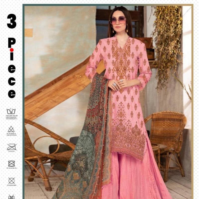 3pcs Linen Embroidered Suits collection