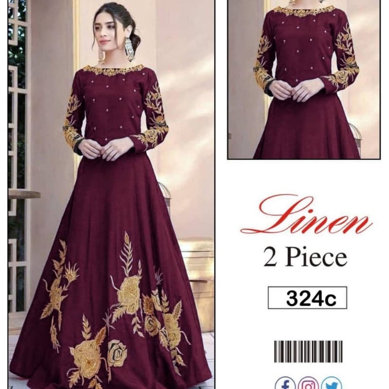 2pcs Linen Winter Collection Suits