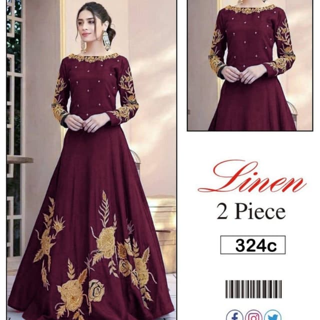 2pcs Linen Winter Collection Suits
