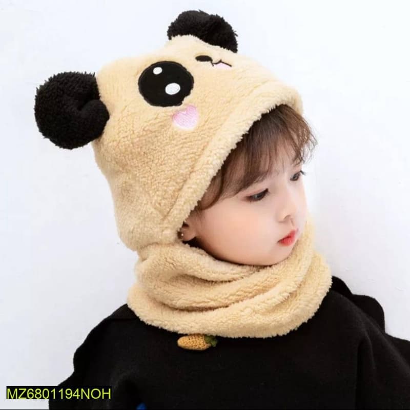 Wool Cap with Warmer Neck