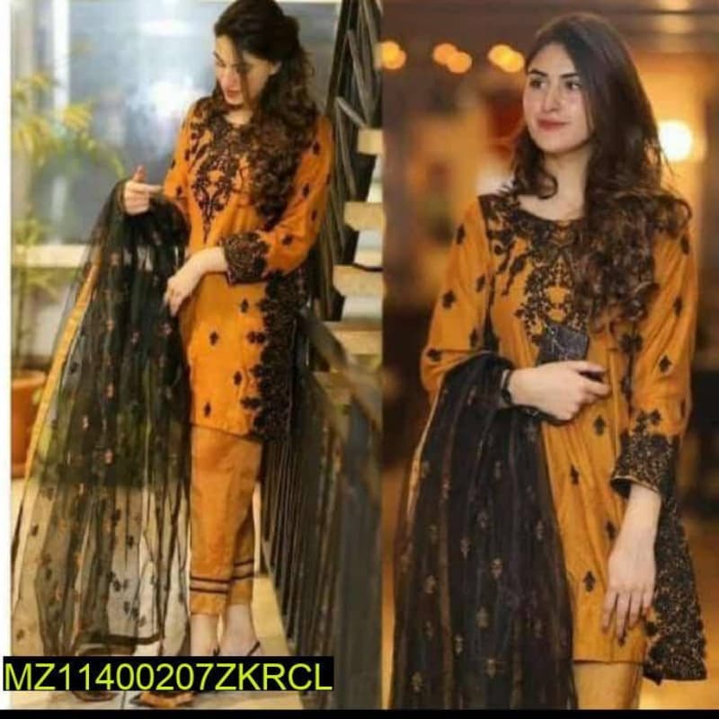 3pcs Linen Winter Collection Suits