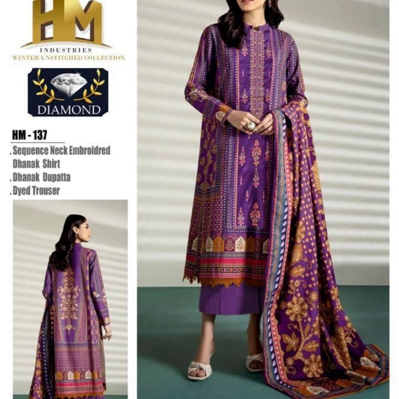 3pcs Dhanak suits collection