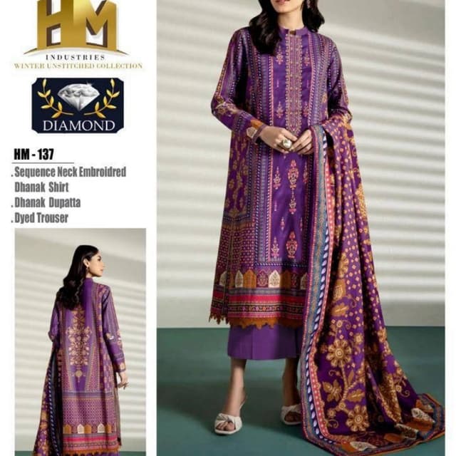 3pcs Dhanak suits collection