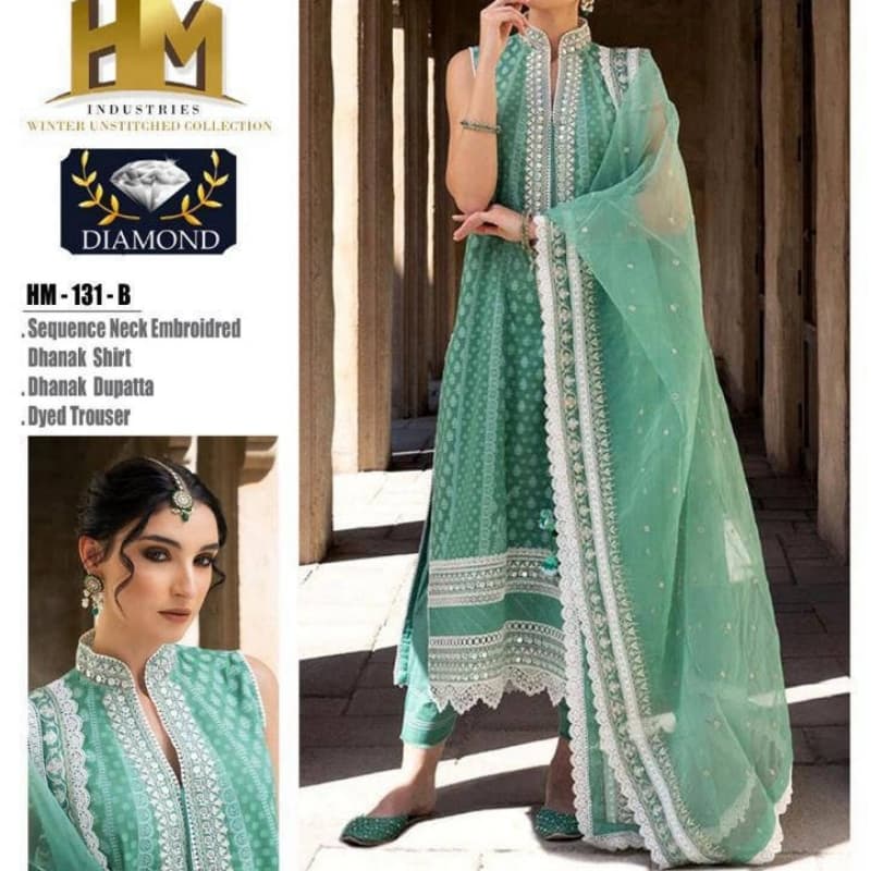3pcs Dhanak suits collection