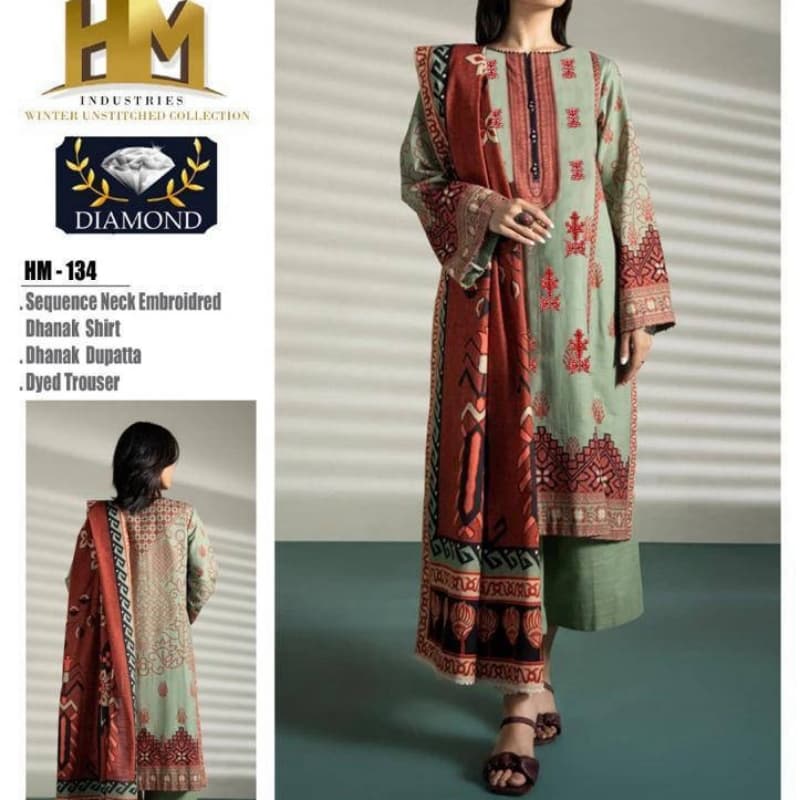 3pcs Dhanak suits collection
