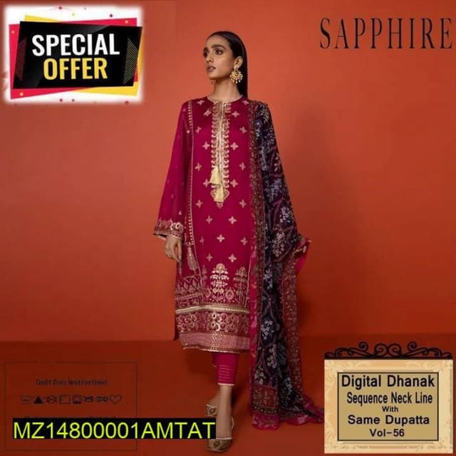 3pcs Dhanak suits collection
